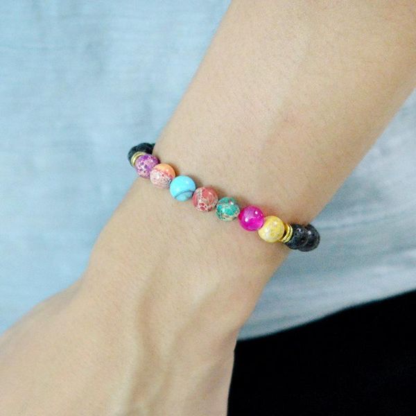 quick sell through new gestures natural lava volcanic stone colorful energy stone buddha beads hand bracelet, Black
quick sell through new gestures natural lava volcanic stone colorful energy stone buddha beads hand bracelet, Black