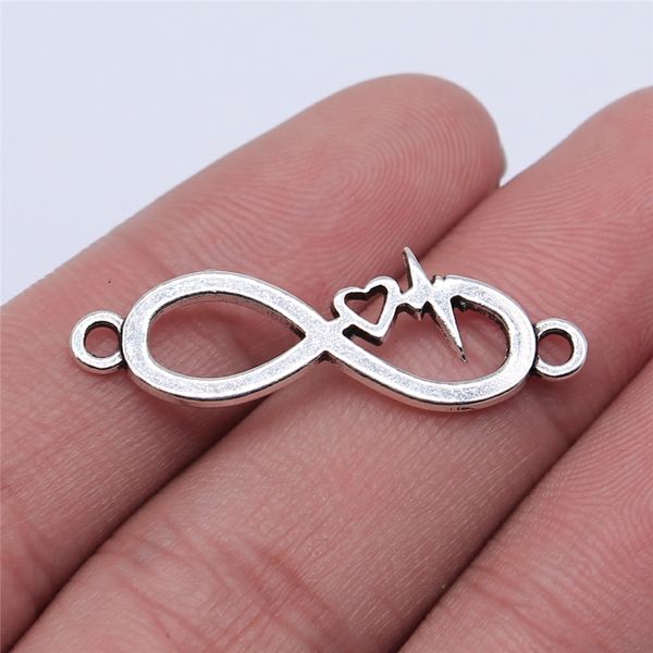 wysiwyg 10pcs 32x11mm antique silver color kc gold color infinity symbol heart heartbeat connector charms for jewelry making, Bronze;silver
wysiwyg 10pcs 32x11mm antique silver color kc gold color infinity symbol heart heartbeat connector charms for jewelry making, Bronze;silver