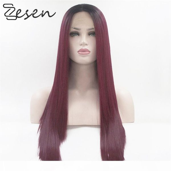 wine red straight lace front wigs lace wig long synthetic hair wigs heat resistant with baby hair, Black
wine red straight lace front wigs lace wig long synthetic hair wigs heat resistant with baby hair, Black