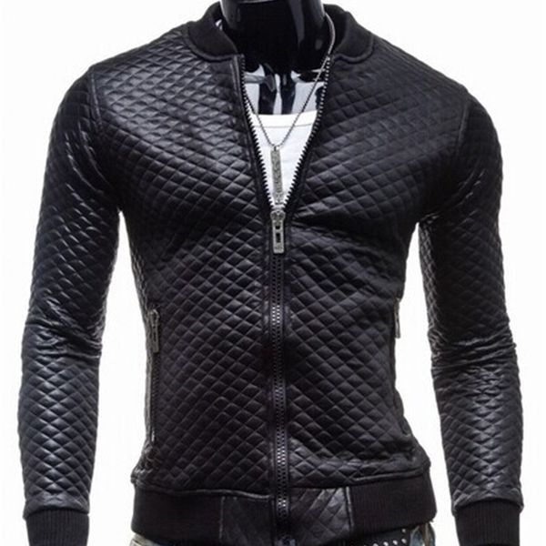 men's leather jackets slim grid thick casual stand collar short windbreaker 2020 fashion moto biker coats streetwear, Black;brown
men's leather jackets slim grid thick casual stand collar short windbreaker 2020 fashion moto biker coats streetwear, Black;brown