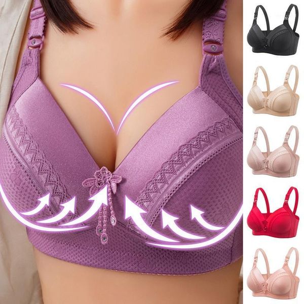 push up bra for women thin bra comfortable large size wire anti-sagging b c cup underwear lace lingerie1, White;black
push up bra for women thin bra comfortable large size wire anti-sagging b c cup underwear lace lingerie1, White;black