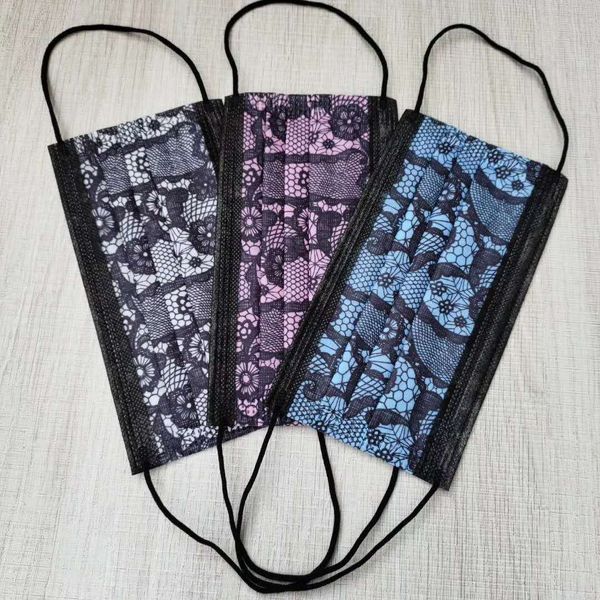 disposable lace printed mask proofing design star's same three-layer spray protection
disposable lace printed mask proofing design star's same three-layer spray protection