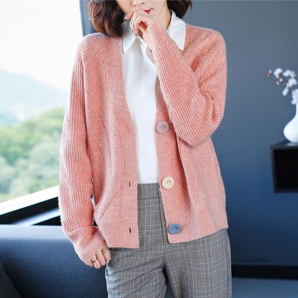 2021 new spring autumn sweater knit cardigan women's loose sweater coats winter jackets m591, White
2021 new spring autumn sweater knit cardigan women's loose sweater coats winter jackets m591, White