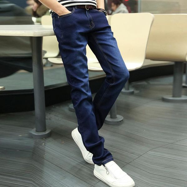 fasion casual skinny mens jeans brand pencil pants full length solid denim trousers men midweight jeans masculino plus size, Blue
fasion casual skinny mens jeans brand pencil pants full length solid denim trousers men midweight jeans masculino plus size, Blue