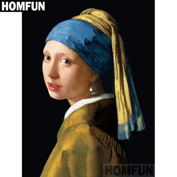 homfun full square/round drill diy diamond painting "girl pearl" embroidery cross stitch 5d home decor gift a02160 q1218
homfun full square/round drill diy diamond painting "girl pearl" embroidery cross stitch 5d home decor gift a02160 q1218