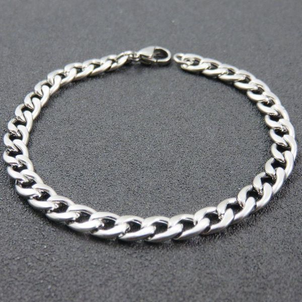 6mm 18cm-26cm man bracelet 316l stainless steel chain bracelet fashion chunky men's jewelry uok990, Black
6mm 18cm-26cm man bracelet 316l stainless steel chain bracelet fashion chunky men's jewelry uok990, Black