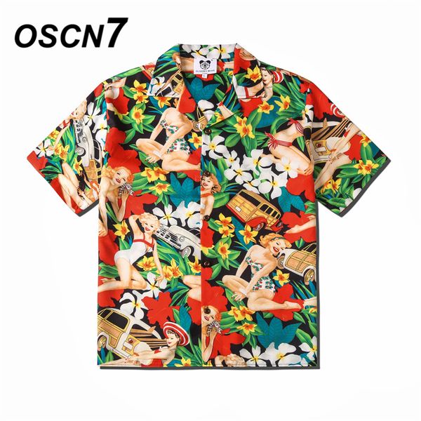 oscn7 casual street printed short sleeve shirt men 2020 hawaii beach oversize women fashion harujuku shirts for men cs106 c1211, White;black
oscn7 casual street printed short sleeve shirt men 2020 hawaii beach oversize women fashion harujuku shirts for men cs106 c1211, White;black