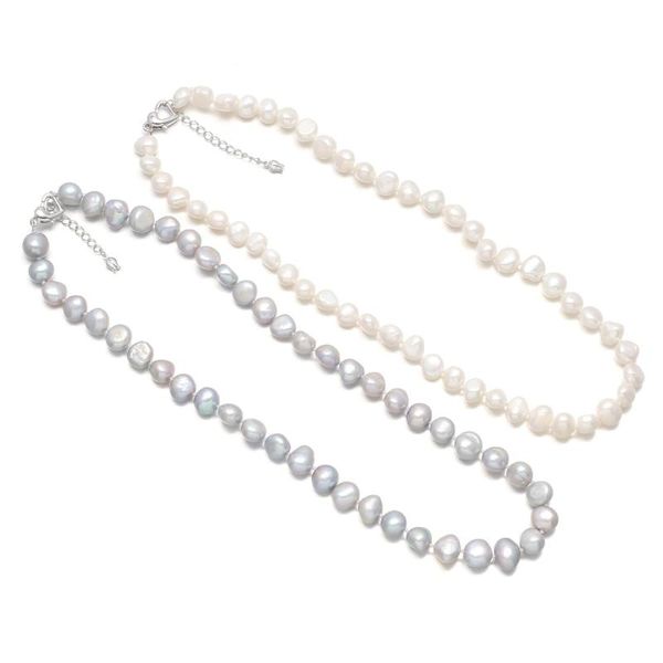 chokers real white freshwater pearl necklace for women with handmade jewelry gift 8-9mm, Golden;silver
chokers real white freshwater pearl necklace for women with handmade jewelry gift 8-9mm, Golden;silver