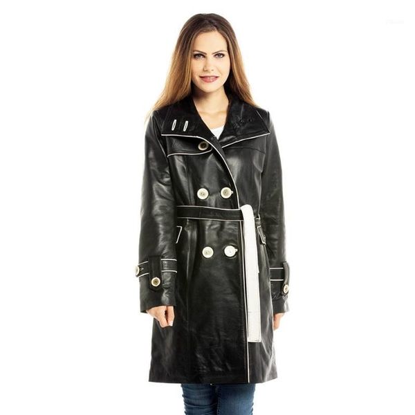 lambskin woman black leather trench coat outdoor belt sheepskin satin lining genuie quality gifts for woman1
lambskin woman black leather trench coat outdoor belt sheepskin satin lining genuie quality gifts for woman1