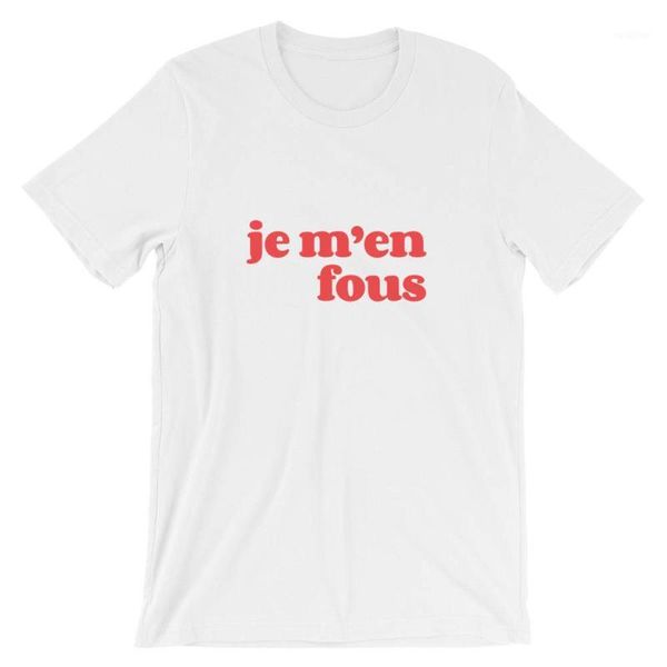 je 'en fous t-shirt shor sleeve t-shirt women funny tumblr hipster kawaii graphic tee summer tee shirt femme1, White
je 'en fous t-shirt shor sleeve t-shirt women funny tumblr hipster kawaii graphic tee summer tee shirt femme1, White