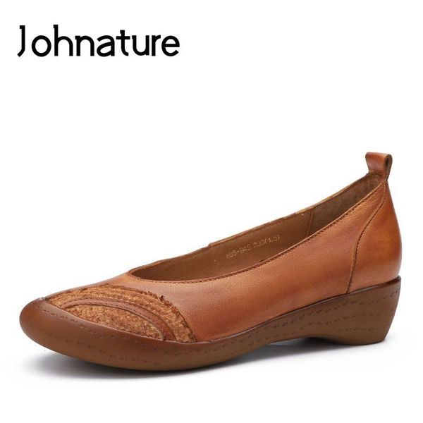 johnature 2020 new spring/autumn genuine leather round toe retro casual comfortable platform shoes women pumps, Black
johnature 2020 new spring/autumn genuine leather round toe retro casual comfortable platform shoes women pumps, Black