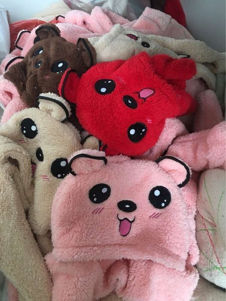 three one glove children's scarf in thickened embroidery cute cartoon hat xw8r, Red;brown
three one glove children's scarf in thickened embroidery cute cartoon hat xw8r, Red;brown