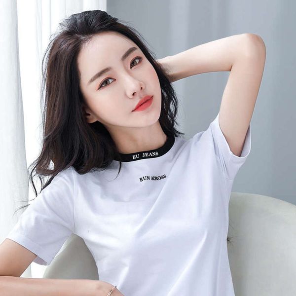 printed new fashion brand cotton letter slim short sleeve t-shirt for women in summer 2020, Black;gray
printed new fashion brand cotton letter slim short sleeve t-shirt for women in summer 2020, Black;gray