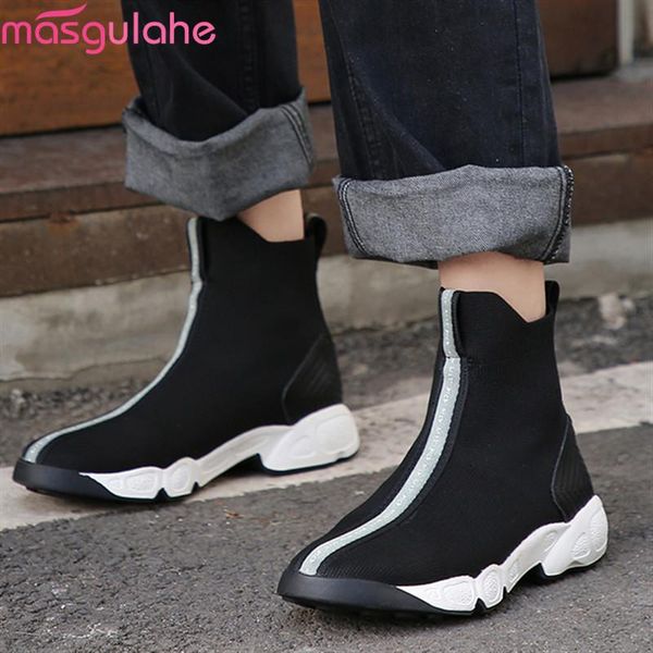 masgulahe 2020 new arrival fashion ankle boots sports shoes slip on comfortable black boots wholesale women
masgulahe 2020 new arrival fashion ankle boots sports shoes slip on comfortable black boots wholesale women