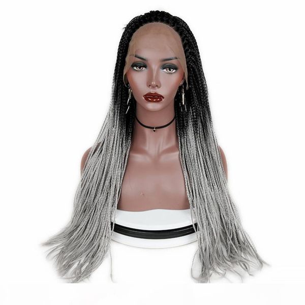 african american braided wigs with baby hair ombre grey heat resistant fiber box braids synthetic lace front wig for black women
african american braided wigs with baby hair ombre grey heat resistant fiber box braids synthetic lace front wig for black women