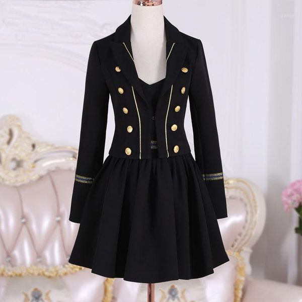 black ribbon women coat suspender dress female autumn 2020 new small fragrance style suit two-piece suit.1, White;black
black ribbon women coat suspender dress female autumn 2020 new small fragrance style suit two-piece suit.1, White;black