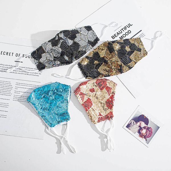 20pcs fashion bling sequins dustproof mouth masks designer washable reusable women face mask
20pcs fashion bling sequins dustproof mouth masks designer washable reusable women face mask