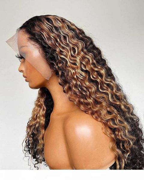 jaymay highlight wig honey blonde lace front wig pre plucked ombre human hair wigs for black women water wave frontal wigs, Black;brown
jaymay highlight wig honey blonde lace front wig pre plucked ombre human hair wigs for black women water wave frontal wigs, Black;brown