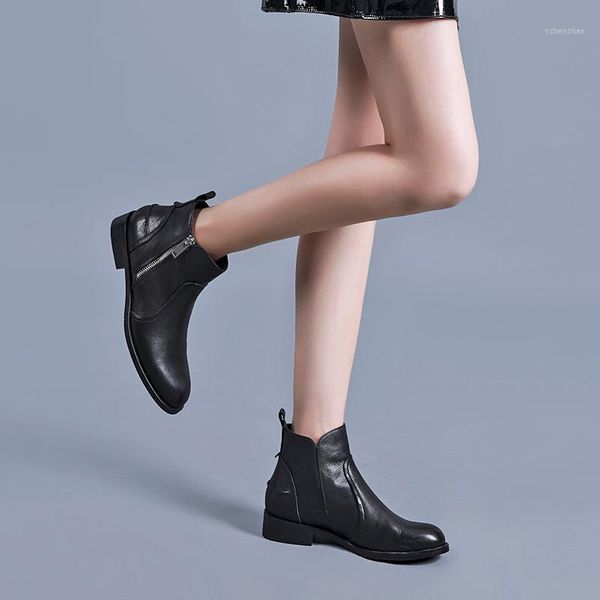 boots genuine leather casual low heels shoes woman autumn winter women ankle zipper for size 41 42 43 441, Black
boots genuine leather casual low heels shoes woman autumn winter women ankle zipper for size 41 42 43 441, Black