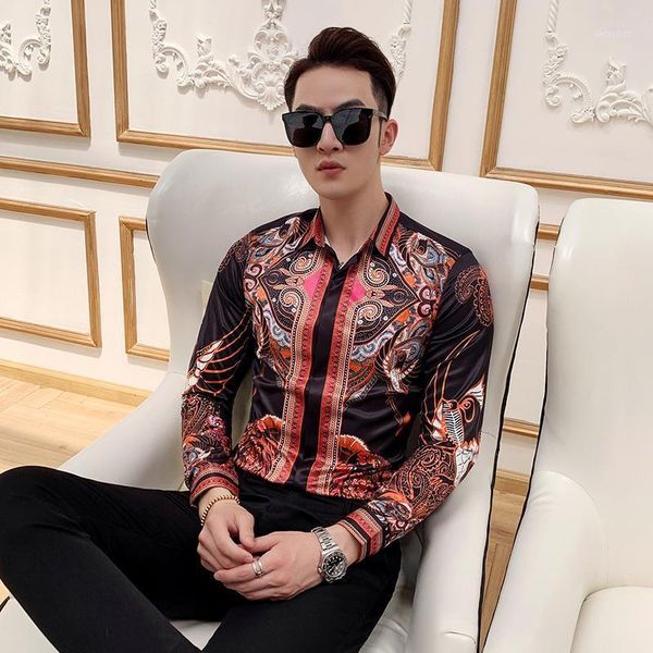 gzdeerax mens shirts luxury all printed long sleeve mens dress shirts slim fit party male plus size 4xl1, White;black
gzdeerax mens shirts luxury all printed long sleeve mens dress shirts slim fit party male plus size 4xl1, White;black