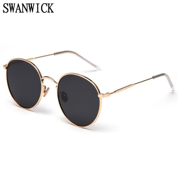 sunglasses swanwick retro polarized round sun glasses for men silver mirror lens black female korean style 2021 winter driving, White;black
sunglasses swanwick retro polarized round sun glasses for men silver mirror lens black female korean style 2021 winter driving, White;black