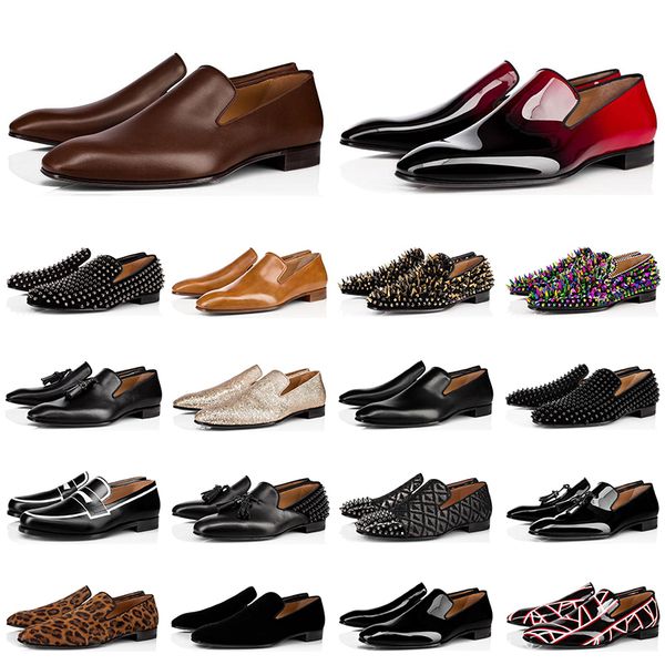 2020 fashion mens loafers shoes red bottoms triple black suede patent leather rivets slip on loafer dress wedding shoe for business
2020 fashion mens loafers shoes red bottoms triple black suede patent leather rivets slip on loafer dress wedding shoe for business