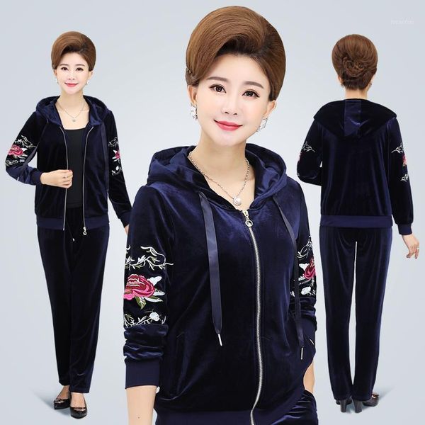 two piece dress tracksuit for women spring set and pants women's suits sports suit woman gold velvet embroidery clothing1, White
two piece dress tracksuit for women spring set and pants women's suits sports suit woman gold velvet embroidery clothing1, White