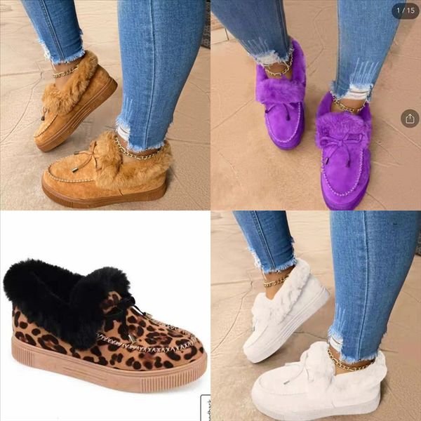 hhnzt new arrivel fur shoes women's low round cotton flat mop cotton yarn leopard plus velvet snow boots winter shoes head home plus, Black
hhnzt new arrivel fur shoes women's low round cotton flat mop cotton yarn leopard plus velvet snow boots winter shoes head home plus, Black