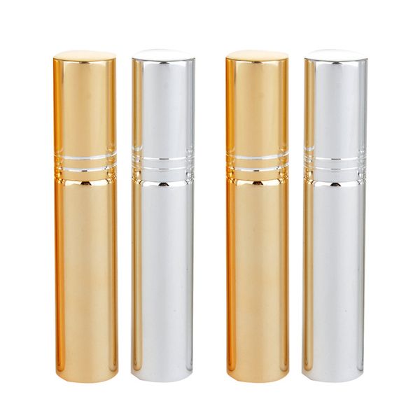 10ml perfume liquid makeup refillable bottle container uv glass tube gold/silver/black aluminum spray perfume bottles
10ml perfume liquid makeup refillable bottle container uv glass tube gold/silver/black aluminum spray perfume bottles