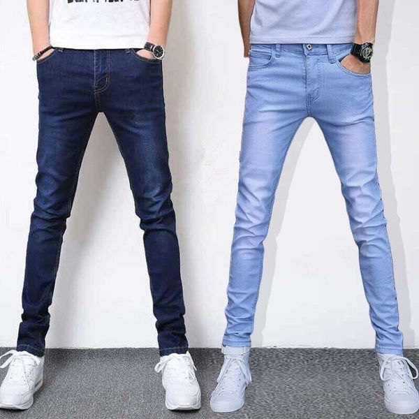 2020 band jeans men's summer stretch black slim men's pants youth casual trousers tight thin section jean pant1, Blue
2020 band jeans men's summer stretch black slim men's pants youth casual trousers tight thin section jean pant1, Blue