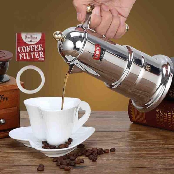 coffee roasters z30 stainless steel coffee/mocha pot italian mocha/espresso/latte percolator drink/kitchen tool cafetiere stovemaker 
coffee roasters z30 stainless steel coffee/mocha pot italian mocha/espresso/latte percolator drink/kitchen tool cafetiere stovemaker