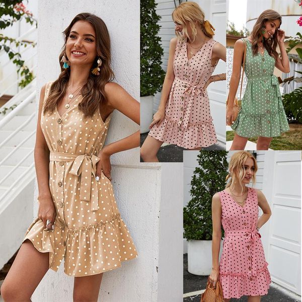 fashion ruffles v-neck dot summer dress 2021 women sleeveless mini beach dress casual plus size streetwear vestidos robe femme, Black;gray
fashion ruffles v-neck dot summer dress 2021 women sleeveless mini beach dress casual plus size streetwear vestidos robe femme, Black;gray