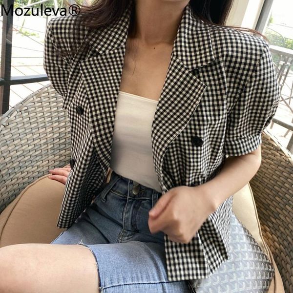 mozuleva vintage plaid suit blazer jacket loose elegant summer blazers 2020 double breasted lapel short sleeve women coat1, White;black
mozuleva vintage plaid suit blazer jacket loose elegant summer blazers 2020 double breasted lapel short sleeve women coat1, White;black