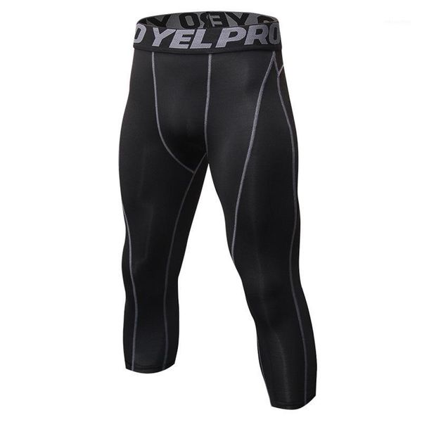 running pants 3/4 length men high elasticity compression leggings sport tights men's quick dry gym fitness pants1, Black;blue
running pants 3/4 length men high elasticity compression leggings sport tights men's quick dry gym fitness pants1, Black;blue