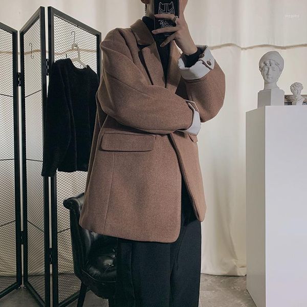 2019 autumn and winter new thickened woolen coat fashion casual solid color loose large size solid color mid-length jacket m-5xl1, Black
2019 autumn and winter new thickened woolen coat fashion casual solid color loose large size solid color mid-length jacket m-5xl1, Black