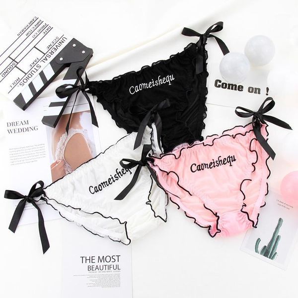 original japan ruffle cartoon cute panties girls bow letter patterned kawaii underwear women crotch cotton briefs lingerie1, Black;pink
original japan ruffle cartoon cute panties girls bow letter patterned kawaii underwear women crotch cotton briefs lingerie1, Black;pink