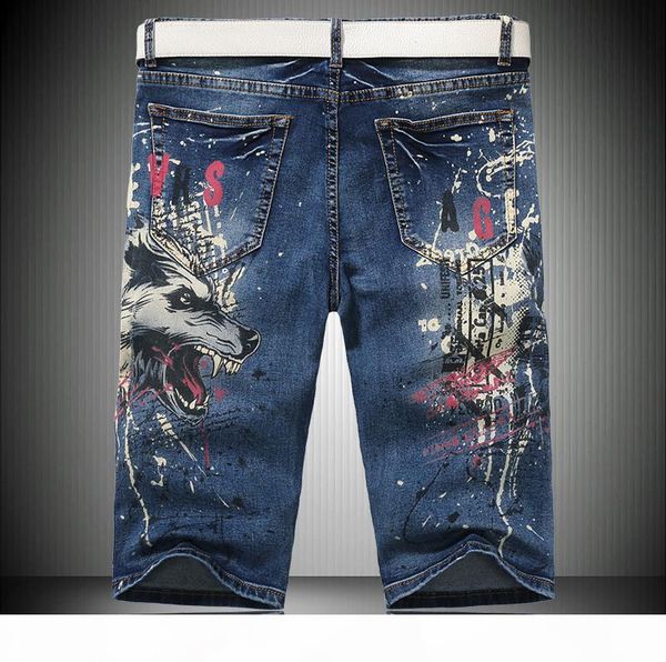 super good quality men's personality trend printing dragon denim shorts european and american men's pants waist pants for summer h, Blue
super good quality men's personality trend printing dragon denim shorts european and american men's pants waist pants for summer h, Blue