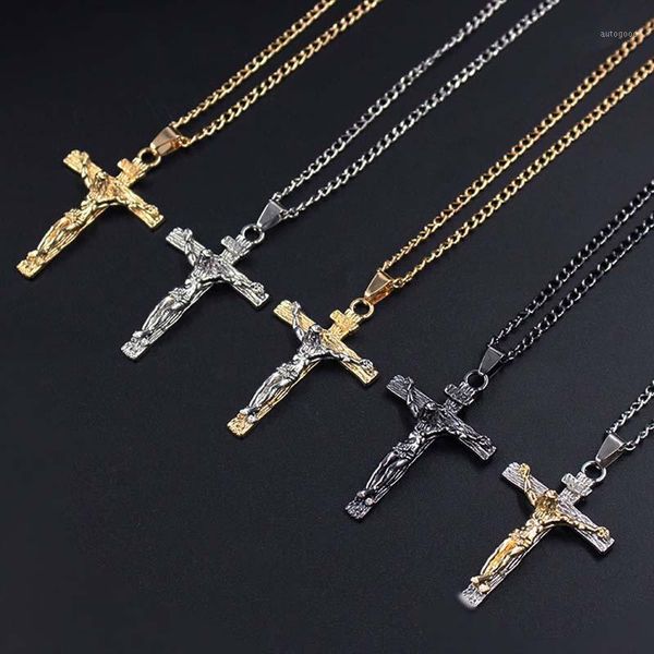 chains vintage classic punk statement necklaces wholesale trendy male crucifix cross jesus piece chain men jewelry1, Silver
chains vintage classic punk statement necklaces wholesale trendy male crucifix cross jesus piece chain men jewelry1, Silver