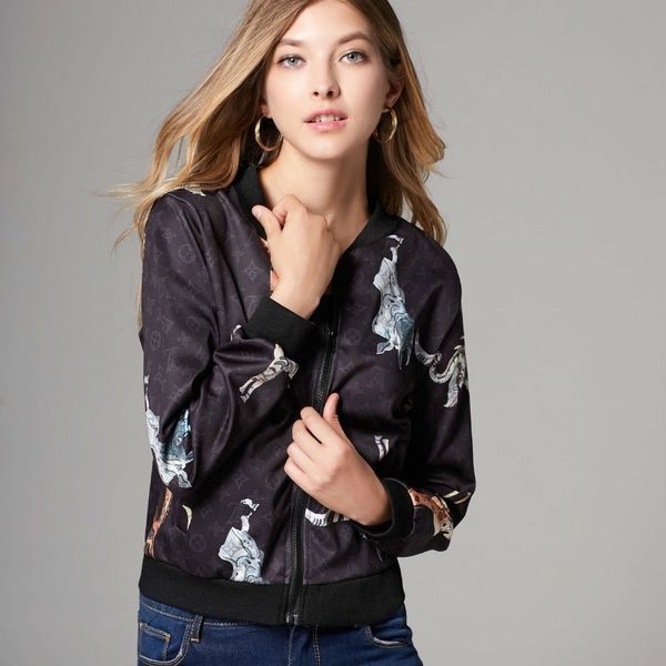 new winter autumn women long sleeve jackets coats fashion causal ladies prints jackets 201026, Black;brown
new winter autumn women long sleeve jackets coats fashion causal ladies prints jackets 201026, Black;brown