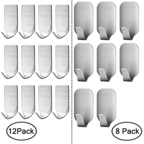 new 20 pieces self adhesive stainless steel wall hooks,utility hanging hooks for robe, coat, bags, home, kitchen, bathroom, heav
new 20 pieces self adhesive stainless steel wall hooks,utility hanging hooks for robe, coat, bags, home, kitchen, bathroom, heav