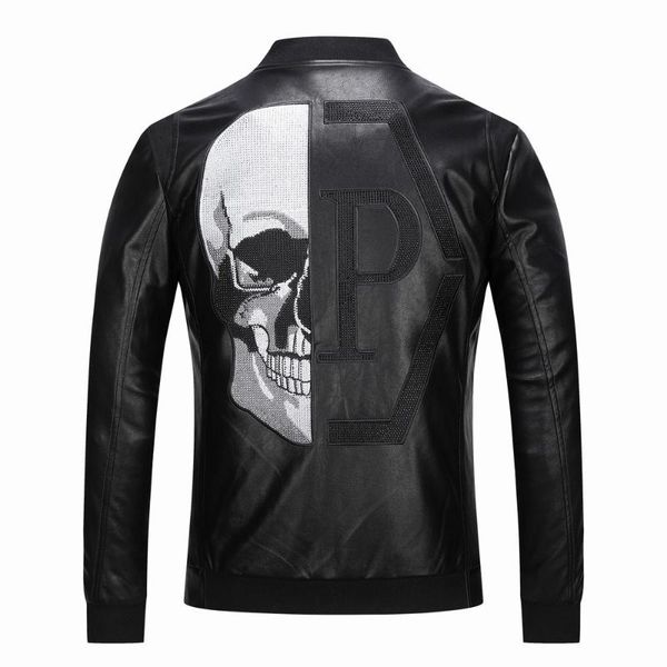 2020 skull rhinestones pu jackets men black high street stand-neck zipper rib sleeve streetwear motorcycle faux leather coats, Black;brown
2020 skull rhinestones pu jackets men black high street stand-neck zipper rib sleeve streetwear motorcycle faux leather coats, Black;brown