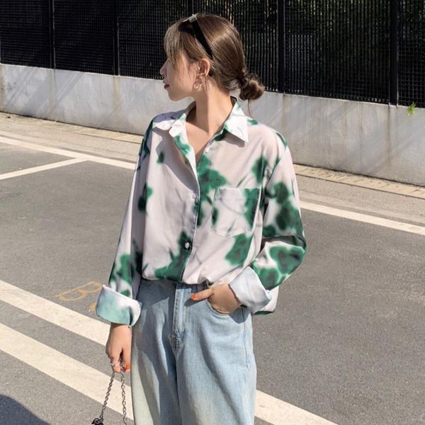women's blouses & shirts korean clothes fashion brand loose clothing chic streetwear vintage style autumn ladies ins, White
women's blouses & shirts korean clothes fashion brand loose clothing chic streetwear vintage style autumn ladies ins, White