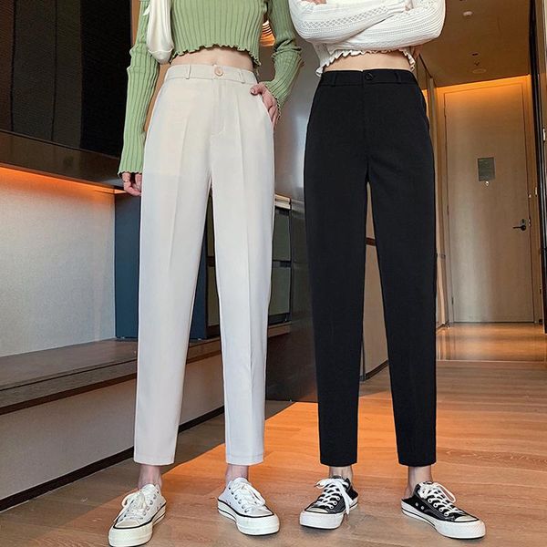 women's pants & capris pantalon mujer limited trousers women autumn 2021 korean style harlan waist slim suit all-match capri-pants, Black;white
women's pants & capris pantalon mujer limited trousers women autumn 2021 korean style harlan waist slim suit all-match capri-pants, Black;white