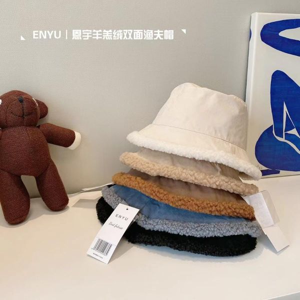 lamb wool double-sided fisherman hat winter korean style warm all-match female bucket hat designer, Blue;gray
lamb wool double-sided fisherman hat winter korean style warm all-match female bucket hat designer, Blue;gray