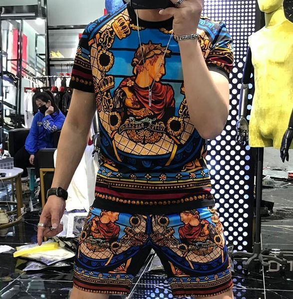 man young clothing tracksuits summer short sleeve suit print set fashion boy costumes man tee 2 piece suit, Gray
man young clothing tracksuits summer short sleeve suit print set fashion boy costumes man tee 2 piece suit, Gray