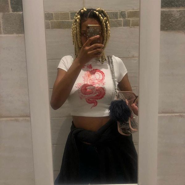 китайских иероглифов дракон печати тенниска лета женщин harajuku майка и crop tops casual tee streetwear камиза mujer femme, White
китайских иероглифов дракон печати тенниска лета женщин harajuku майка и crop tops casual tee streetwear камиза mujer femme, White