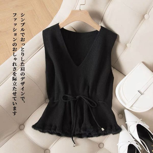 2021 new autumn and winter korean style v-neck knitted pullovers knitwear solid color sleeveless vest sweaters womens tmvl, Black;gray
2021 new autumn and winter korean style v-neck knitted pullovers knitwear solid color sleeveless vest sweaters womens tmvl, Black;gray