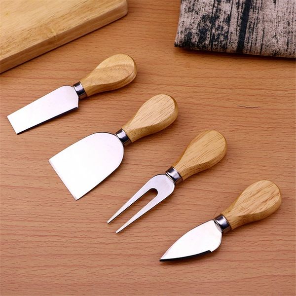 creative cheese tools knife 4 pcs set stainless steel kitchen knife cheeses butter pizza wooden handle four piece suit cheese-knifes ff455
creative cheese tools knife 4 pcs set stainless steel kitchen knife cheeses butter pizza wooden handle four piece suit cheese-knifes ff455