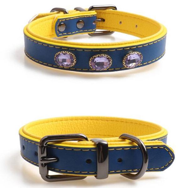 1pcs rhinestone dog collar pu leather doggie necklace diamond decoration accessories for small medium large breed dogs
1pcs rhinestone dog collar pu leather doggie necklace diamond decoration accessories for small medium large breed dogs