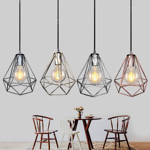 pendant lamps 1m hanging antique iron diamond industrial style 85-265v e27 cage for dining room restaurant coffee bar dhl
pendant lamps 1m hanging antique iron diamond industrial style 85-265v e27 cage for dining room restaurant coffee bar dhl
